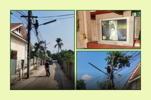 เจ้าหน้าที่กองยุทธศาสตร์และงบประมาณ ดำเนินการตามคำร้อง ขอติดตั้งเคเบิ้ลทีวี