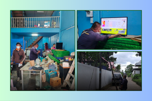 เจ้าหน้าที่กองยุทธศาสตร์และงบประมาณ ดำเนินการตามคำร้องขอซ่อมแซม/ติดตั้งเคเบิ้ลทีวี