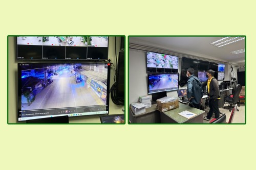 เจ้าหน้าที่กองยุทธศาสตร์และงบประมาณ ดำเนินการตามคำร้องขอซ่อมแซมเคเบิ้ลทีวี และขอใช้ข้อมูลจากกล้องวงจรปิด