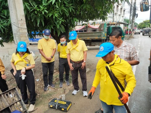 กองช่างสุขาภิบาลได้เข้าร่วมกิจกรรมจิตอาสาพัฒนาปรับปรุงภูมิทัศน์เฉลิมพระเกียรติ พระบาทสมเด็จพระเจ้าอยู่หัว เนื่องในโอกาสพระราชพิธีมหามงคลเฉลิมพระชนมพรรษา 6 รอบ 28 กรกฎาคม 2567