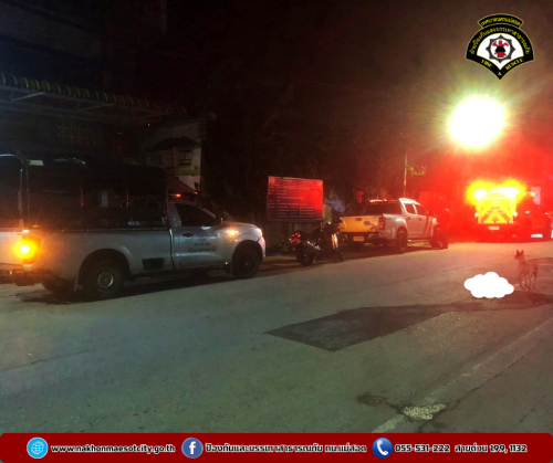 ดับเพลิงนครแม่สอด ออกดำเนินการช่วยเหลือสุนัขตกท่อระบายน้ำ ใกล้เคียงวัดแม่ชอดน่าด่าน