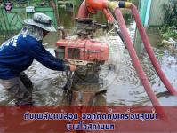 ดับเพลิงเเม่สอด ออกติดตั้งเครื่องสูบน้ำบ้านโอสถานนท์