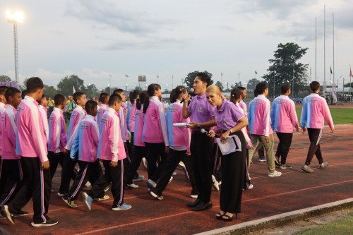 เทศบาลนครแม่สอดขอแสดงความยินดีกับคณะครูและนักเรียนที่คว้ารางวัลการแข่งขันกีฬานักเรียนองค์กรปกครองส่วนท้องถิ่นแห่งประเทศไทย รอบชิงชนะเลิศระดับประเทศ “หอโหวด 101 เกมส์” 