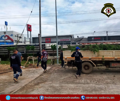 ดับเพลิงนครแม่สอด ร่วมกันทำความสะอาด ปรับปรุงภูมิทัศน์ บริเวณสถานีดับเพลิง นครแม่สอด