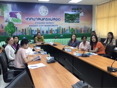 ต้อนรับคณะจาก กรมควมคุมโรคกองระบาดวิทยา ร่วมกับศูนย์ความร่วมมือไทย - สหรัฐ ด้านสาธารณสุข