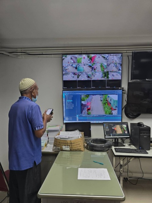 เจ้าหน้าที่กองยุทธศาสตร์และงบประมาณ ดำเนินการตามคำขอใช้ข้อมูลจากกล้องวงจรปิด