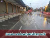 ดับเพลิงเเม่สอด ออกฉีดล้างถนนหน้ามูลนิธิสามัคคีการกุศล ศาลเจ้าจีน