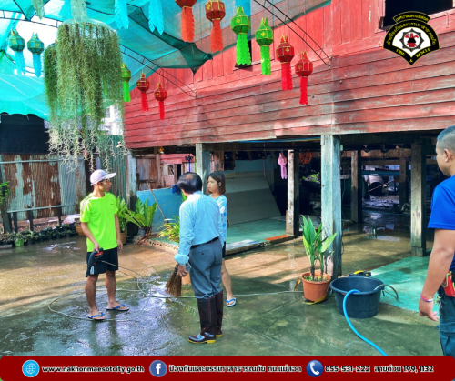 ดับเพลิงนครแม่สอด ลงพื้นที่สำรวจประชาชนที่ได้รับผลกระทบจากอุทกภัยในเขตพื้นที่ ทน.แม่สอด