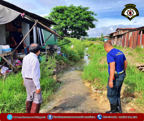 ดับเพลิงนครแม่สอด ลงพื้นที่สำรวจประชาชนที่ได้รับผลกระทบจากอุทกภัยในเขตพื้นที่ ทน.แม่สอด