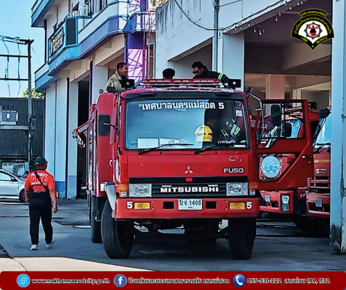 ดับเพลิงนครแม่สอด ร่วมฝึกซ้อมดับเพลิงและอพยพหนีไฟ ณ โรงพยาบาลจุฬารัตน์ แม่สอด