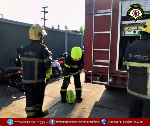 ดับเพลิงนครแม่สอด ร่วมฝึกซ้อมดับเพลิงและอพยพหนีไฟ ณ โรงพยาบาลจุฬารัตน์ แม่สอด