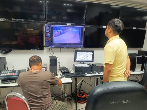 เจ้าหน้าที่กองยุทธศาสตร์และงบประมาณ  ดำเนินการตามคำขอใช้ข้อมูลจากกล้องวงจรปิด