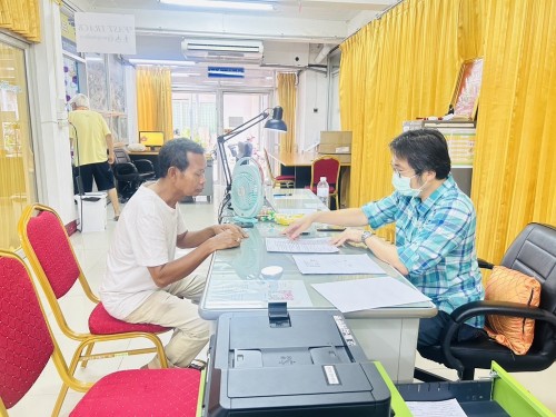 ฝ่ายส่งเสริมและสวัสดิการสังคม ดำเนินการขึ้นทะเบียนผู้สูงอายุ คนพิการ