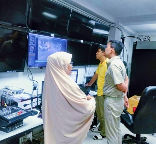 เจ้าหน้าที่กองยุทธศาสตร์และงบประมาณ ดำเนินการตามคำขอใช้ข้อมูลจากกล้องวงจรปิด