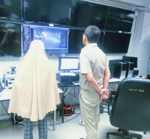 เจ้าหน้าที่กองยุทธศาสตร์และงบประมาณ ดำเนินการตามคำขอใช้ข้อมูลจากกล้องวงจรปิด