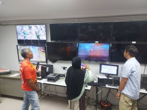 เจ้าหน้าที่กองยุทธศาสตร์และงบประมาณ ดำเนินการตามคำขอใช้ข้อมูลจากกล้องวงจรปิด