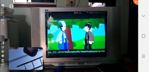 เจ้าหน้าที่กองยุทธศาสตร์และงบประมาณ ดำเนินการตามคำร้องขอติดตั้ง และซ่อมแซมเคเบิ้ลทีวี เพื่อการศึกษาเทศบาลนครแม่สอด