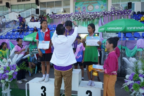 เทศบาลนครแม่สอดจัดกิจกรรมโครงการแข่งขันกีฬานักเรียนกลุ่มโรงเรียนในสังกัดเทศบาลนครแม่สอด
