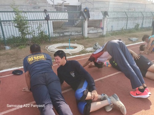 ดับเพลิงนครแม่สอด จัดโครงการทดสอบสมรรถภาพทางกาย ครั้งที่ 1 ประจำปี 2568