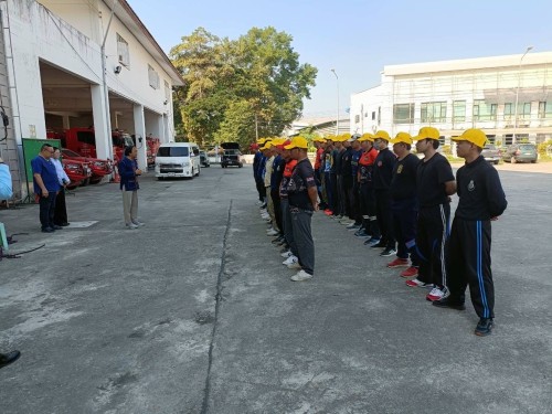 ดับเพลิงนครแม่สอด ได้ดำเนินการฝึกซ้อมแผนและทบทวนดับเพลิง ประจำปีงบประมาณ พ.ศ. 2568