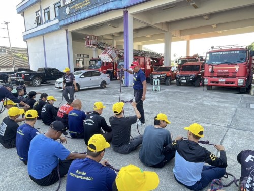 ดับเพลิงนครแม่สอด ได้ดำเนินการฝึกซ้อมแผนและทบทวนดับเพลิง ประจำปีงบประมาณ พ.ศ. 2568