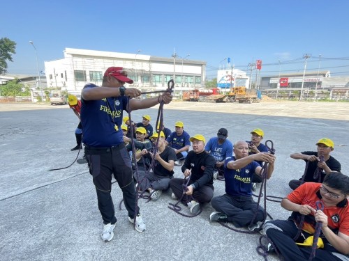 ดับเพลิงนครแม่สอด ได้ดำเนินการฝึกซ้อมแผนและทบทวนดับเพลิง ประจำปีงบประมาณ พ.ศ. 2568