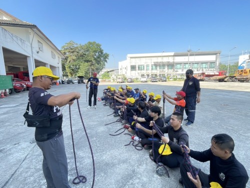 ดับเพลิงนครแม่สอด ได้ดำเนินการฝึกซ้อมแผนและทบทวนดับเพลิง ประจำปีงบประมาณ พ.ศ. 2568