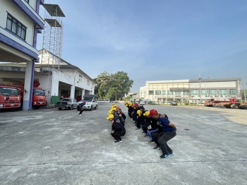 ดับเพลิงนครแม่สอด ได้ดำเนินการฝึกซ้อมแผนและทบทวนดับเพลิง ประจำปีงบประมาณ พ.ศ. 2568