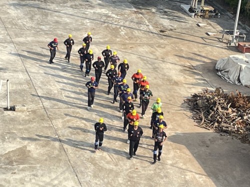 ดับเพลิงนครแม่สอด ได้ดำเนินการฝึกซ้อมแผนและทบทวนดับเพลิง ประจำปีงบประมาณ พ.ศ. 2568