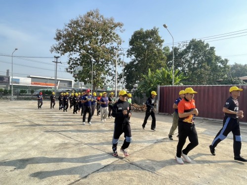 ดับเพลิงนครแม่สอด ได้ดำเนินการฝึกซ้อมแผนและทบทวนดับเพลิง ประจำปีงบประมาณ พ.ศ. 2568