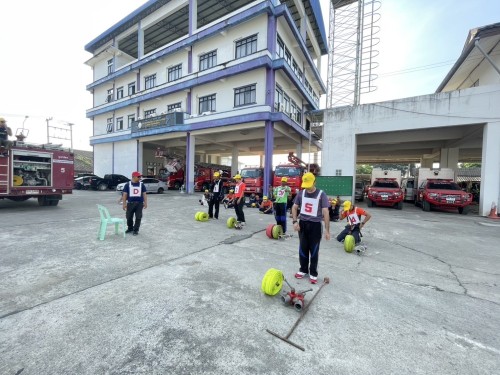 ดับเพลิงนครแม่สอด ได้ดำเนินการฝึกซ้อมแผนและทบทวนดับเพลิง ประจำปีงบประมาณ พ.ศ. 2568