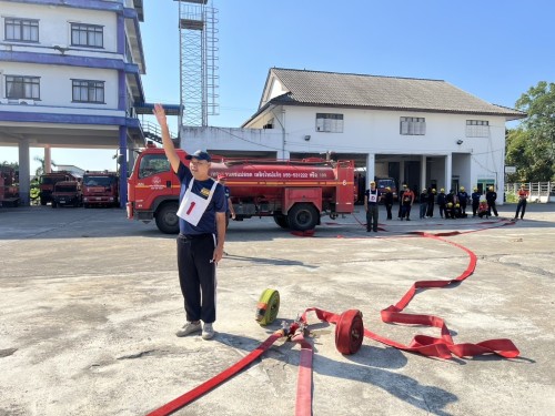 ดับเพลิงนครแม่สอด ได้ดำเนินการฝึกซ้อมแผนและทบทวนดับเพลิง ประจำปีงบประมาณ พ.ศ. 2568