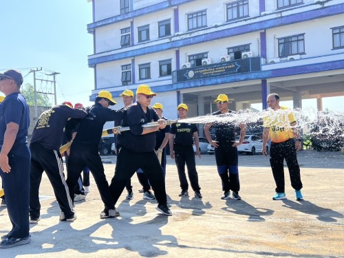 ดับเพลิงนครแม่สอด ได้ดำเนินการฝึกซ้อมแผนและทบทวนดับเพลิง ประจำปีงบประมาณ พ.ศ. 2568