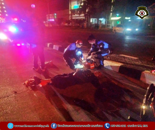 ดับเพลิงนครแม่สอด ปฎิบัติหน้าที่ ณ จุดบริการประชาชน ป้องกันและลดอุบัติเหตุทางถนนช่วงเทศกาลปีใหม่ 2568