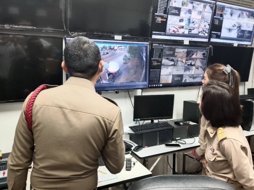 เจ้าหน้าที่กองยุทธศาสตร์และงบประมาณ ดำเนินการตามคำขอใช้ข้อมูลจากกล้องวงจรปิด