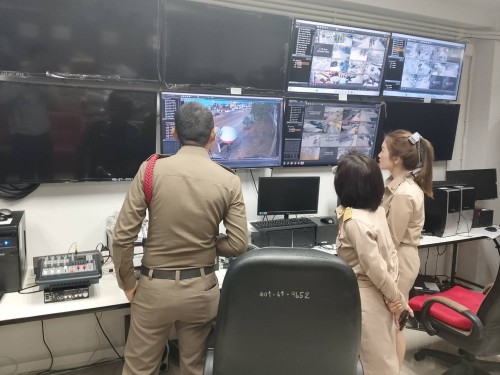 เจ้าหน้าที่กองยุทธศาสตร์และงบประมาณ ดำเนินการตามคำขอใช้ข้อมูลจากกล้องวงจรปิด
