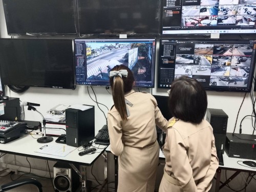 เจ้าหน้าที่กองยุทธศาสตร์และงบประมาณ ดำเนินการตามคำขอใช้ข้อมูลจากกล้องวงจรปิด