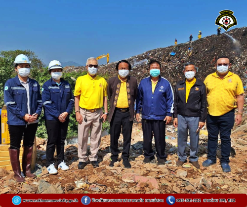 ดับเพลิงนครแม่สอด ออกระงับเหตุเพลิงไหม้ บ่อขยะเทศบาลนครแม่สอด