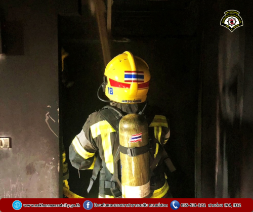 ดับเพลิงนครแม่สอด ออกระงับเหตุเพลิงไหม้อาคารพาณิชย์ บริษัท 189 ไทย-พม่า ฟูลเซอร์วิส จำกัด