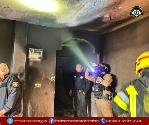 ดับเพลิงนครแม่สอด ออกระงับเหตุเพลิงไหม้อาคารพาณิชย์ บริษัท 189 ไทย-พม่า ฟูลเซอร์วิส จำกัด