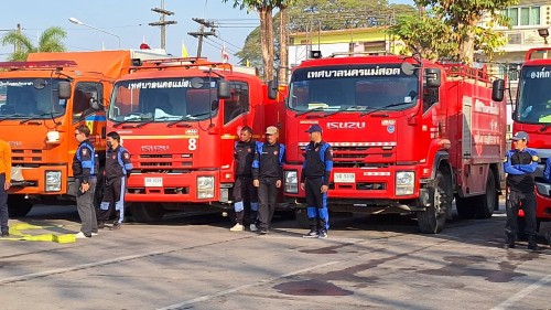 สำนักปลัดเทศบาลนครแม่สอด เข้าร่วมกิจกรรม kick off  การแก้ไขปัญหาหมอกควันไฟป่าและฝุ่นละอองขนาดเล็ก (PM2.5) ประจำปี 2568