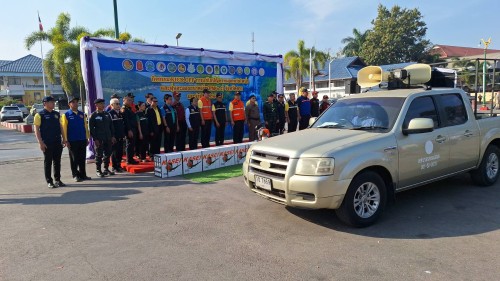 สำนักปลัดเทศบาลนครแม่สอด เข้าร่วมกิจกรรม kick off  การแก้ไขปัญหาหมอกควันไฟป่าและฝุ่นละอองขนาดเล็ก (PM2.5) ประจำปี 2568