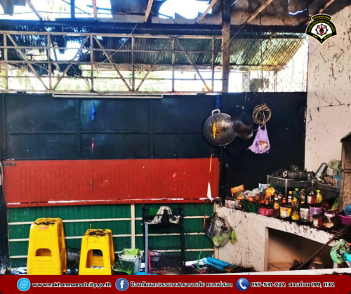 ดับเพลิงนครแม่สอด ออกระงับเหตุเพลิงไหม้ร้านอาหาร ใกล้เคียงน้ำปิงปศุสัตว์ ถนนยอดข้าว