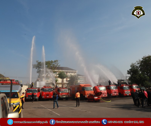 ดับเพลิงนครแม่สอด ร่วมกิจกรรม KICK OFF แก้ไขปัญหาไฟป่า หมอกควัน และฝุ่นละออง (PM 2.5) จังหวัดตาก ประจำปี พ.ศ.2568