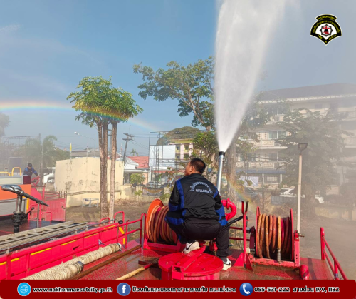 ดับเพลิงนครแม่สอด ร่วมกิจกรรม KICK OFF แก้ไขปัญหาไฟป่า หมอกควัน และฝุ่นละออง (PM 2.5) จังหวัดตาก ประจำปี พ.ศ.2568