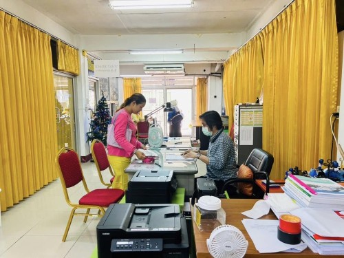 ฝ่ายส่งเสริมและสวัสดิการสังคม รับขึ้นทะเบียนเรื่องต่างๆ