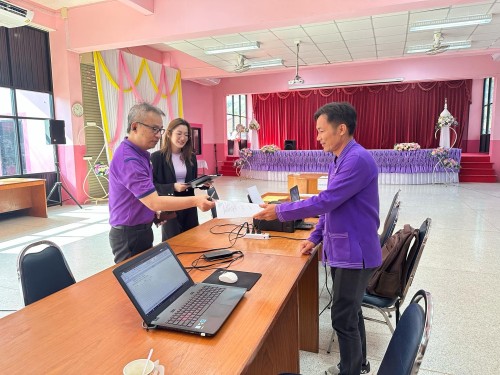 คณะกรรมการตรวจเยี่ยมสนามสอบการประเมินความสามารถด้านการอ่านของผู้เรียน (RT) ชั้นประถมศึกษาปีที่ 1 ปีการศึกษา 2567 ของนักเรียนในสังกัดเทศบาลนครแม่สอด