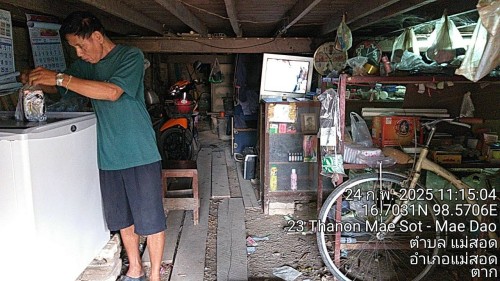 เจ้าหน้าที่กองยุทธศาสตร์และงบประมาณ ดำเนินการตามคำร้อง ขอซ่อมแซมเคเบิ้ลทีวี