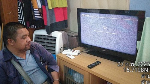 เจ้าหน้าที่กองยุทธศาสตร์และงบประมาณ ดำเนินการตามคำร้อง ขอซ่อมแซมเคเบิ้ลทีวี