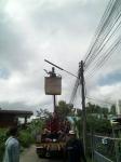 งานไฟฟ้า ฝ่ายการโยธาได้ออกปฏิบัติงานเพื่อเปลี่ยนตู้ควบคุมฯ